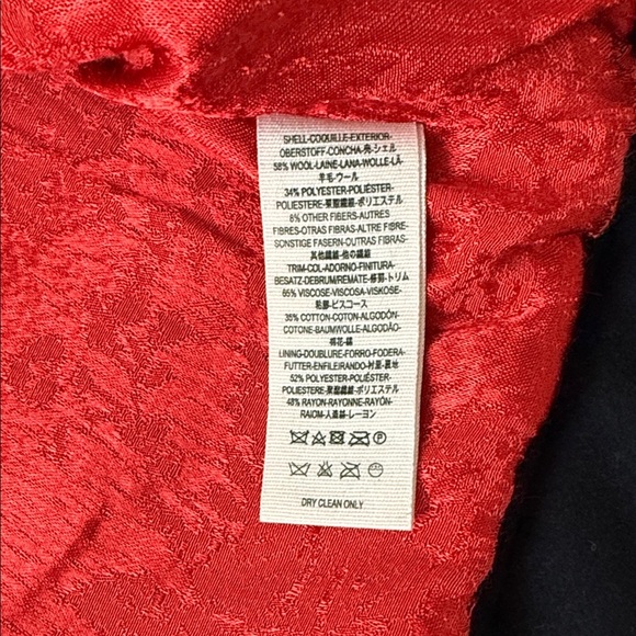 Free People Black Eisenhower Military Jacket Wool Blend w/Faux Fur Accents  Sz M - Picture 12 of 16